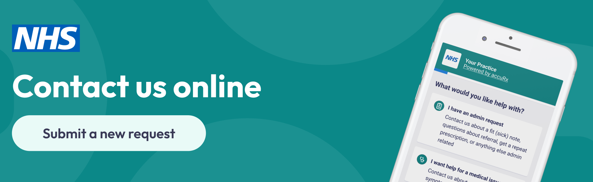 Contact us online. Submit a new request